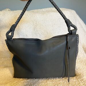THE SAK Mariposa Shoulder Bag in Gray Leather
